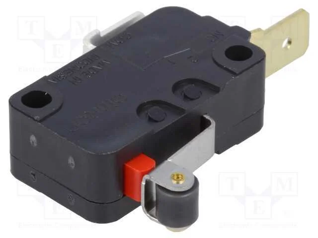 Microinterruptor Snap Action, com Alavanca (Com Rolo), Spst-Nc