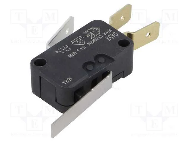 Microinterruptor Snap Action, com Alavanca, Spdt, 16a/250vac