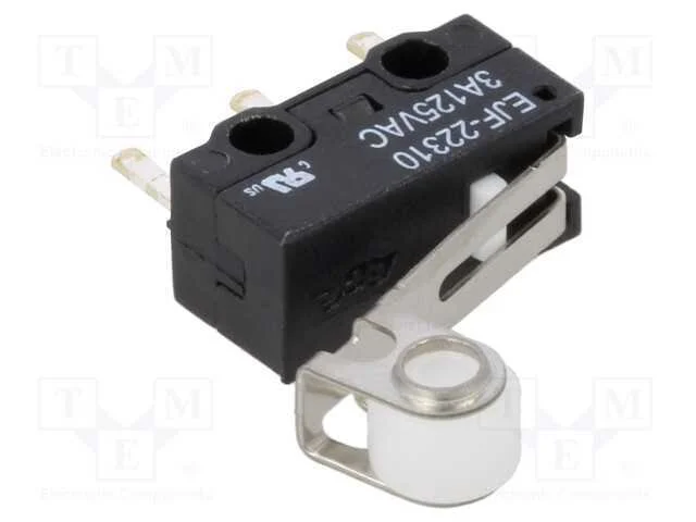 Microinterruptor Snap Action, com Alavanca (Com Rolo), Spdt