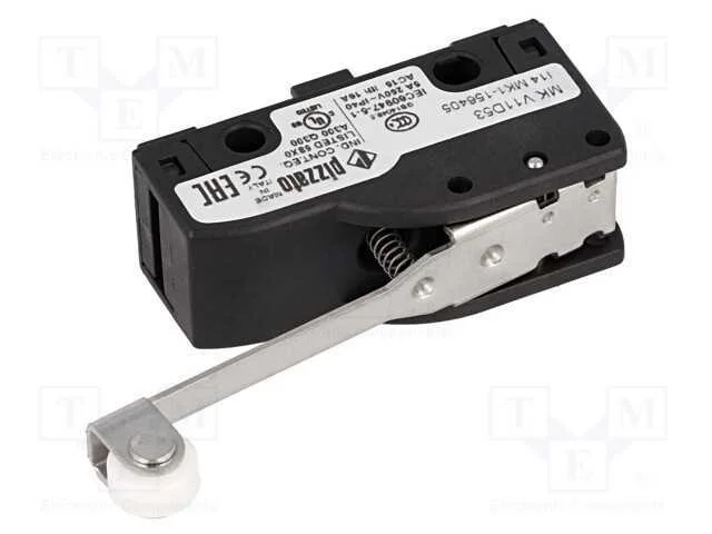 Microinterruptor Snap Action, com Alavanca (Com Rolo), Spdt