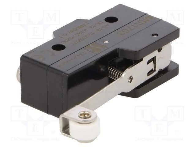 Microinterruptor Snap Action, com Alavanca (Com Rolo), Spdt