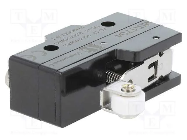 Microinterruptor Snap Action, com Alavanca (Com Rolo), Spdt