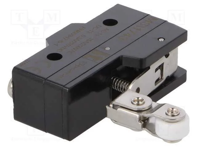 Microinterruptor Snap Action, com Alavanca (Com Rolo), Spdt