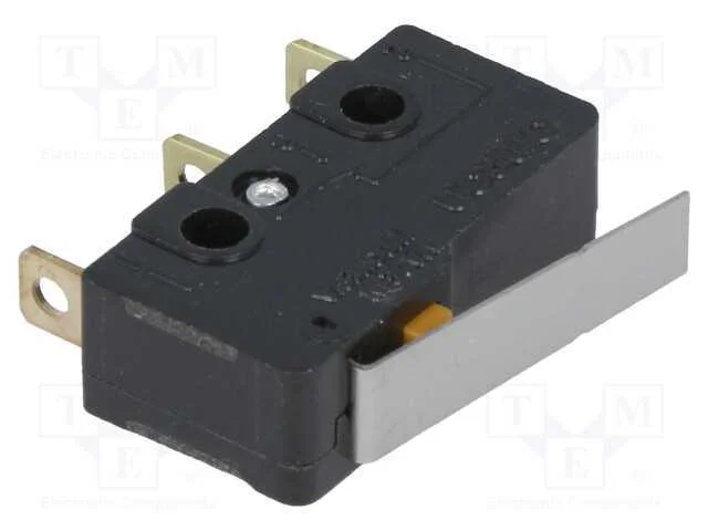 Microinterruptor Snap Action, com Alavanca, Spdt, 0,1a/125vac