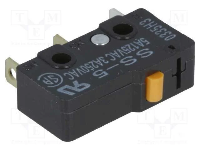 Microinterruptor SNAP ACTION, sem alavanca, SPDT,.