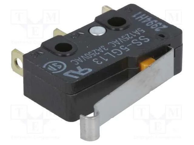 Microinterruptor SNAP ACTION, com alavanca que si.