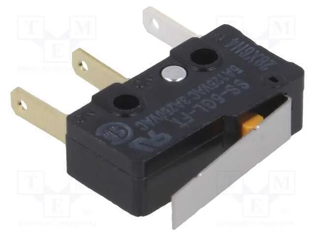 Microinterruptor Snap Action, com Alavanca, Spdt, 5a/250vac