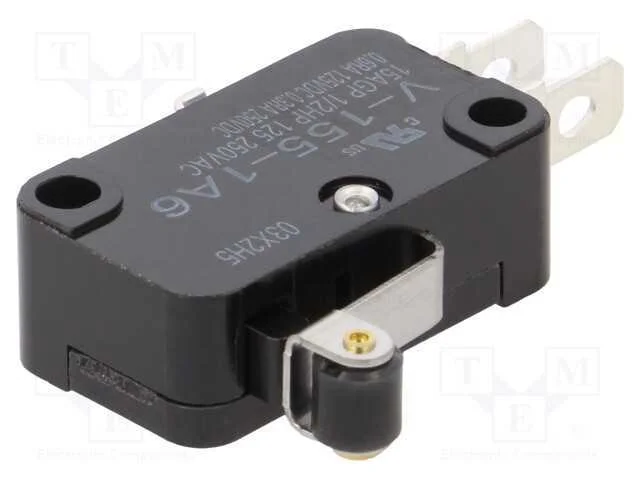 Microinterruptor Snap Action, com Alavanca (Com Rolo), Spdt