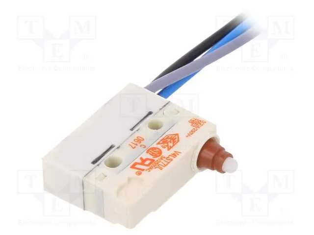 Microinterruptor Snap Action, com N&uacute;cleo, Spdt, 5a/250vac, Pos: 2