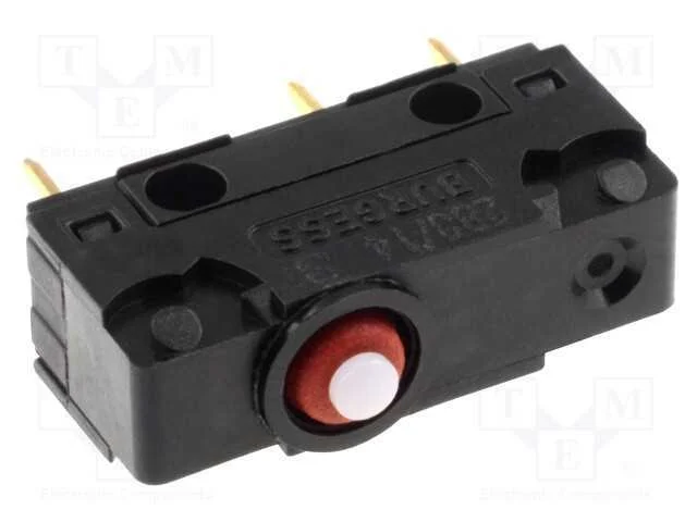 Microinterruptor SNAP ACTION, sem alavanca, SPDT,.