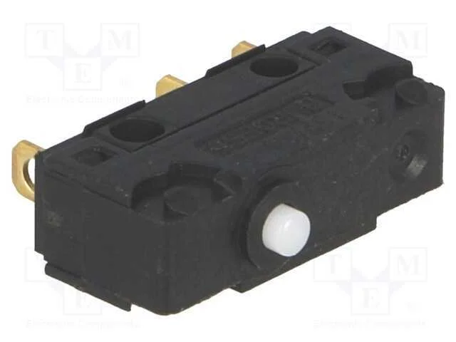 Microinterruptor Snap Action, Sem Alavanca, Spdt, 5a/250vac
