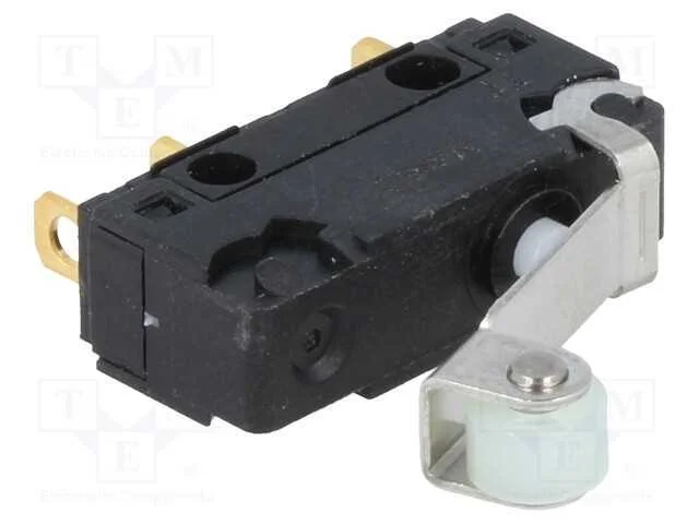 Microinterruptor Snap Action, com Alavanca (Com Rolo), Spdt