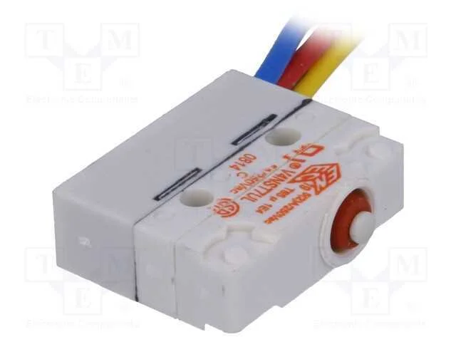 Microinterruptor SNAP ACTION, sem alavanca, SPDT,.
