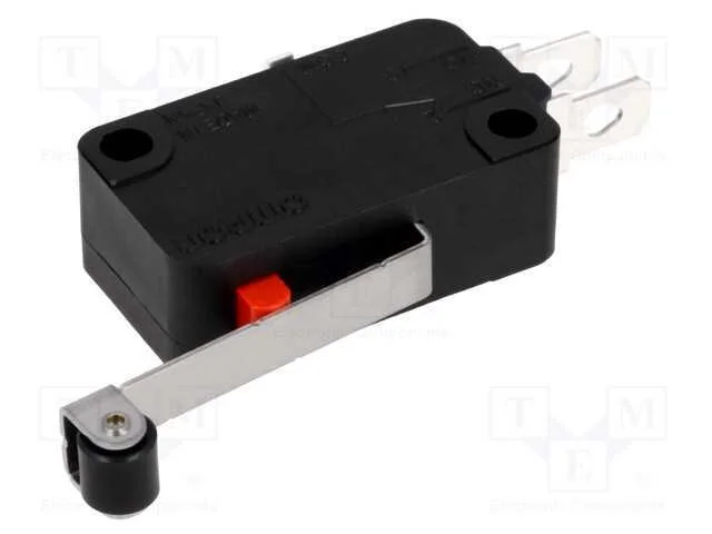 Microinterruptor Snap Action, com Alavanca (Com Rolo), Spdt