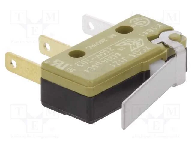 Microinterruptor Snap Action, com Alavanca, Spdt, On-(On), Pos: 2
