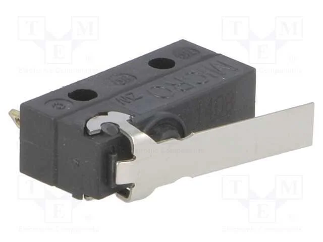 Microinterruptor Snap Action, com Alavanca, Spdt, 0,1a/125vac