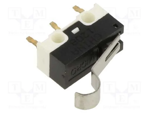Microinterruptor Snap Action, com Alavanca Que Simula Um Rolo