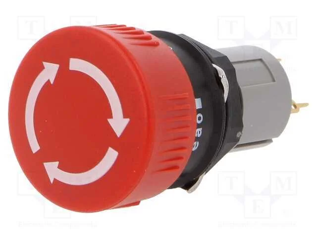 Interruptor: de Seguran&ccedil;a, 16mm, Pos.Est&aacute;v: 2, Nc X2, Vermelho