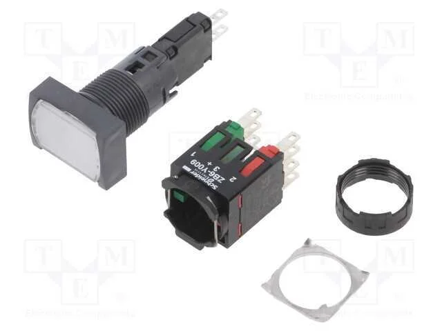 Interruptor: de Press&atilde;o, 16mm, Pos.Est&aacute;v: 2, Nc + No, Branco, Led