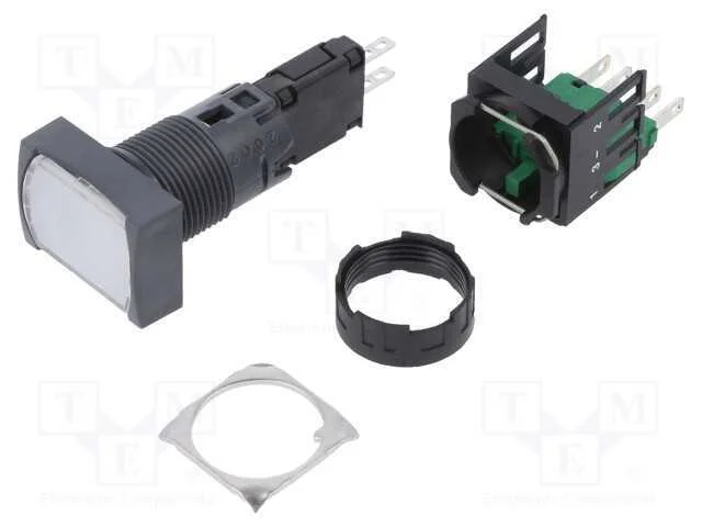 Interruptor: de Press&atilde;o, 16mm, Pos.Est&aacute;v: 1, No, Branco, Led, Pos: 2