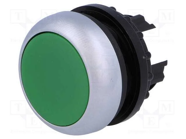 Interruptor: de Press&atilde;o, 22mm, Pos.Est&aacute;v: 1, Verde, N&atilde;o Disp, Ip67