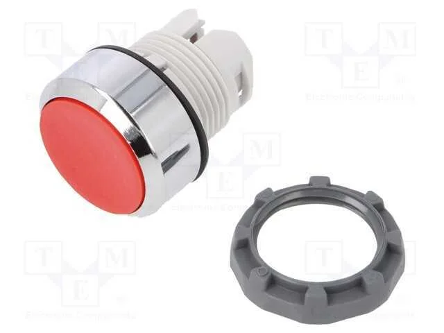 Interruptor: de press&atilde;o, 22mm, vermelho, n&atilde;o disp.