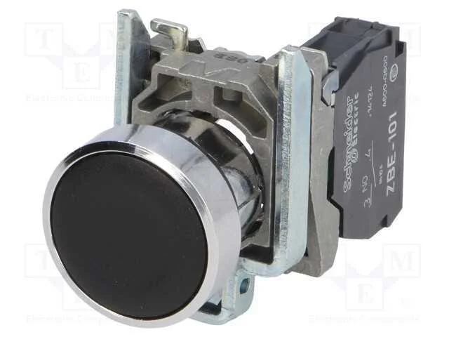 Interruptor: de Press&atilde;o, 22mm, Pos.Est&aacute;v: 1, No, Preto, N&atilde;o Disp.