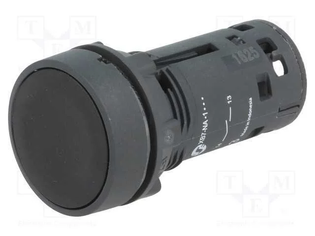 Interruptor: de Press&atilde;o, 22mm, Pos.Est&aacute;v: 1, No, Preto, N&atilde;o Disp.