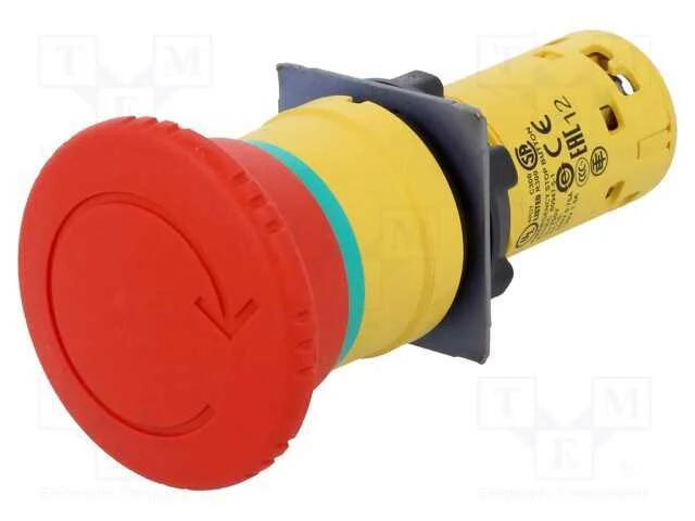 Interruptor: de Seguran&ccedil;a, 22mm, Pos.Est&aacute;v: 2, Nc, Vermelho, Ip54