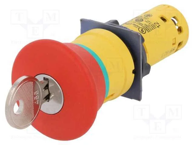 Interruptor: Seguran&ccedil;a com Chave, 22mm, Pos.Est&aacute;v: 2, Nc X2, Ip54
