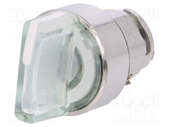 Interruptor: Girat&oacute;rio, 22mm, Pos.Est&aacute;v: 2, Branco, Led, Ip66, Pos: 2