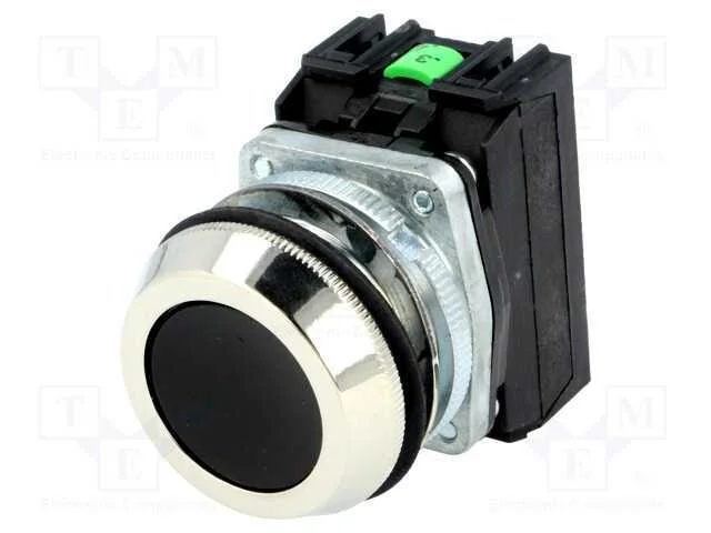 Interruptor: de Press&atilde;o, 30mm, Pos.Est&aacute;v: 1, Nc + No, Preto, Ip56