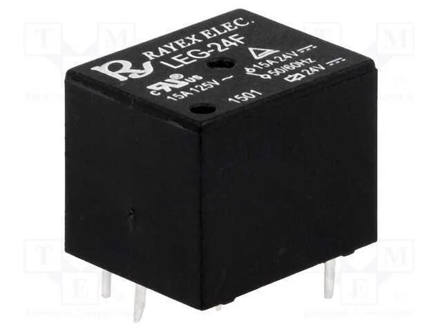 Rel&eacute;: Eletromagn&eacute;tico, Spdt, Ubobina : 24vdc, Icontactos Max: 15a