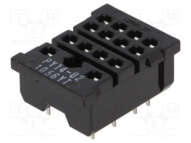 Base, Pin: 14, 5a, 250vac, H3yn-2,H3yn-4,My4,My4n,Py14-02, Pcb