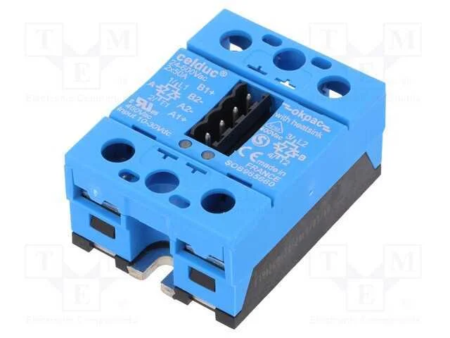 Rel&eacute;: semicondutores, 50A, Ucom: 24&divide;600VAC, 2-f&aacute;s.