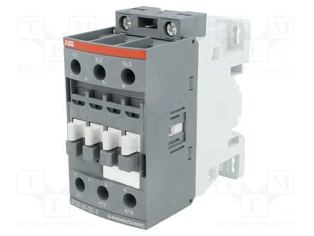 Contator: 3 Polos, No X3, 24&divide;60vac, 20&divide;60vdc, 30a, Af, -25&divide;60c