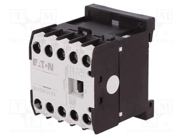 Contator: 3 polos, NO x3, Contatos auxiliares: NC.