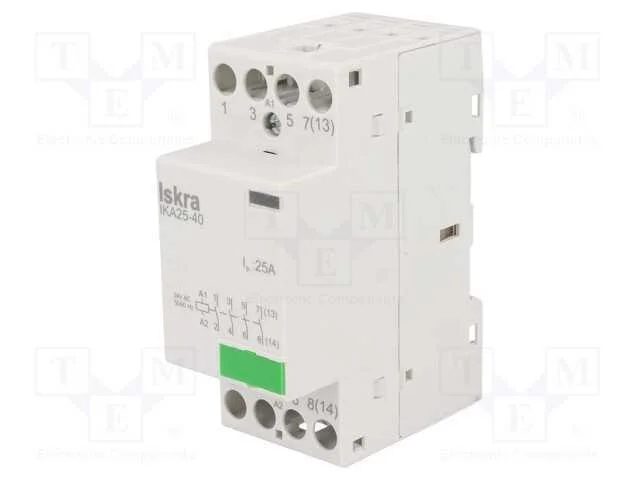 Contator: 4-de polo de instala&ccedil;&atilde;o, 25A, 24VAC, NO.