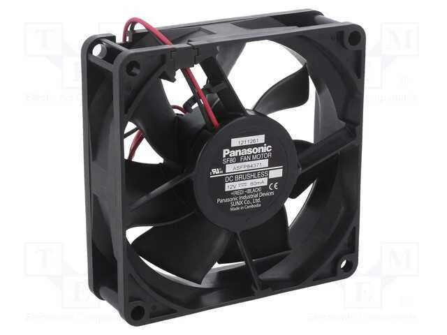 Ventilador: Dc, Transversal, 12vdc, 80x80x25mm, 4.