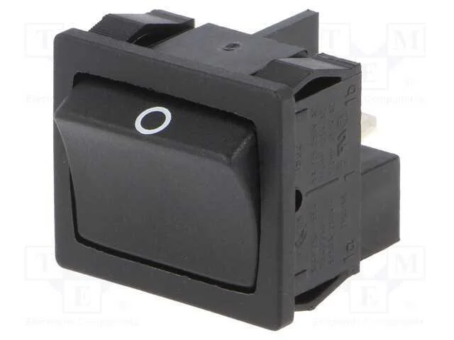 Rocker, Dpst, Pos: 2, On-Off, 6a/250vac, Preto, Ip40, N&atilde;o Disp, 100mo