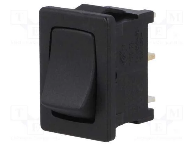 Rocker, Spdt, Pos: 2, On-Off, 10a/250vac, Preto, Ip40, N&atilde;o Disp.