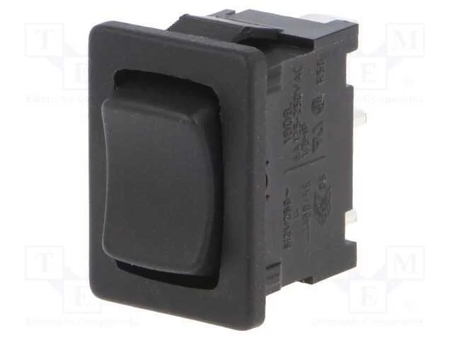 Rocker, Spdt, Pos: 3, On-Off-On, 6a/250vac, Preto, Ip40, N&atilde;o Disp.