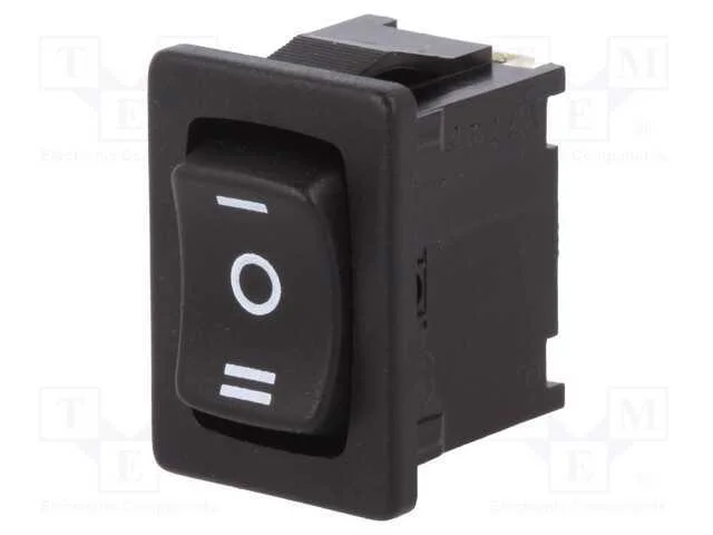 Rocker, Sp3t, Pos: 3, On-Off-On, 6a/250vac, Preto, Ip40, N&atilde;o Disp.
