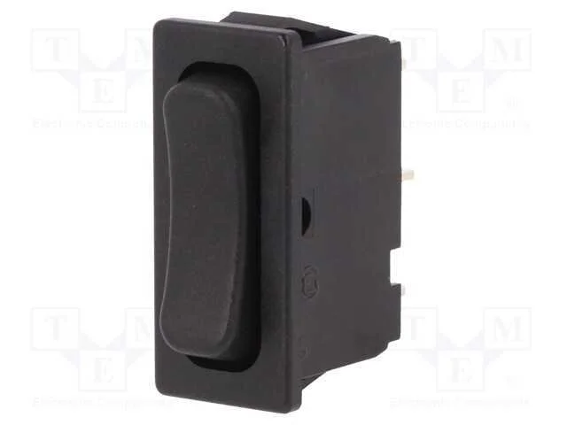Rocker, Spdt, Pos: 3, On-Off-On, 6a/250vac, Preto, Ip40, N&atilde;o Disp.