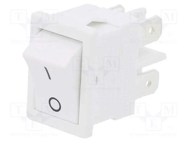 Rocker, Dpst, Pos: 2, Off-On, 6a/250vac, Branco, Ip40, N&atilde;o Disp.