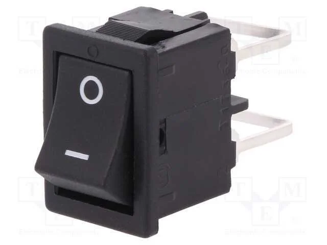 Rocker, Dpst, Pos: 2, Off-On, 10a/250vac, Preto, Ip40, N&atilde;o Disp.