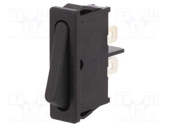 Rocker, Spst, Pos: 2, Off-On, 6a/250vac, Preto, Ip40, N&atilde;o Disp, 100mo