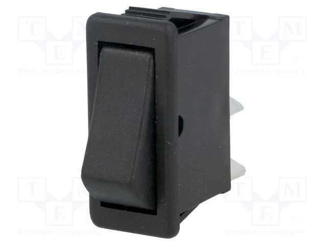 Rocker, Spst, Pos: 2, (On)-Off, 16a/250vac, Preto, N&atilde;o Disp, 1500