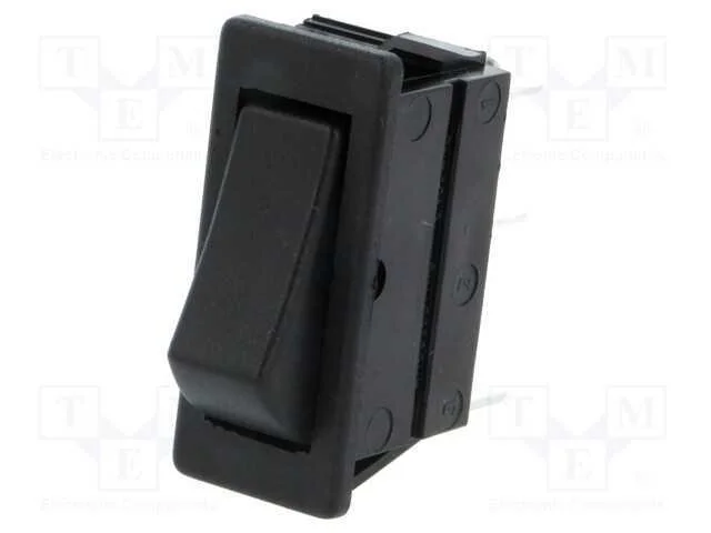 ROCKER, SPDT, Pos: 2, ON-ON, 16A/250VAC, 20A/28VD.