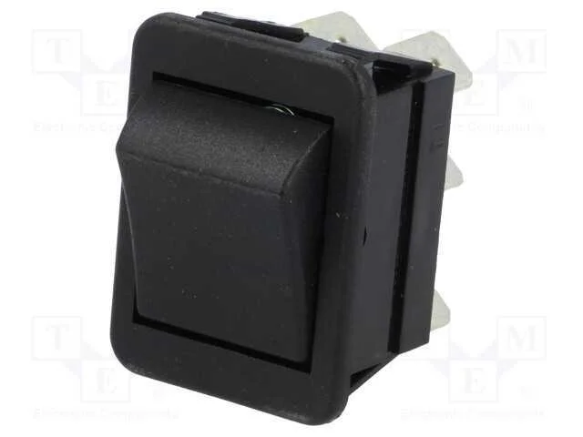 Rocker, Dpdt, Pos: 2, On-(On), 16a/250vac, Preto, N&atilde;o Disp, 1550